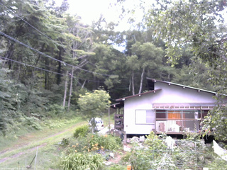 長野県菅平高原 ゆたか山荘 西側(坂上) 2025/08/01 17:45