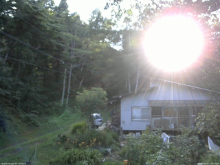 長野県菅平高原 ゆたか山荘 西側(坂上) 2025/08/06 17:15