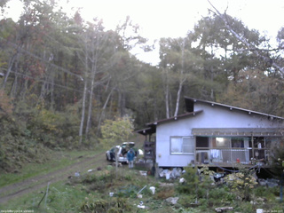 長野県菅平高原 ゆたか山荘 西側(坂上) 2025/10/24 16:30