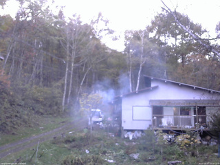 長野県菅平高原 ゆたか山荘 西側(坂上) 2025/10/27 15:30