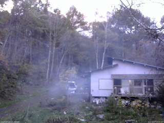 長野県菅平高原 ゆたか山荘 西側(坂上) 2025/10/27 16:30
