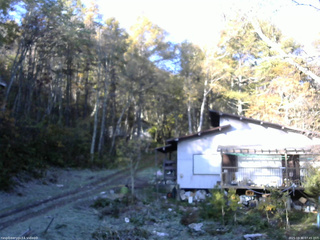 長野県菅平高原 ゆたか山荘 西側(坂上) 2025/10/30 07:45