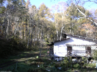 長野県菅平高原 ゆたか山荘 西側(坂上) 2025/10/30 09:30