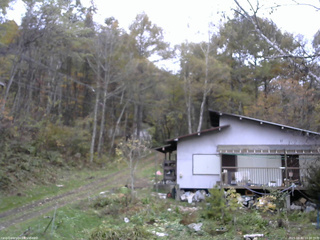 長野県菅平高原 ゆたか山荘 西側(坂上) 2025/10/31 16:00