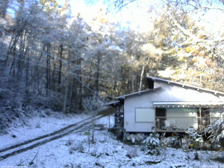 長野県菅平高原 ゆたか山荘 西側(坂上) 2025/11/04 07:45