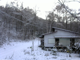 長野県菅平高原 ゆたか山荘 西側(坂上) 2025/11/19 16:00