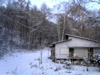 長野県菅平高原 ゆたか山荘 西側(坂上) 2025/11/20 06:15