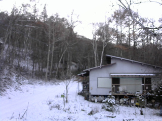 長野県菅平高原 ゆたか山荘 西側(坂上) 2025/11/20 16:00