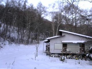 長野県菅平高原 ゆたか山荘 西側(坂上) 2025/12/20 07:00