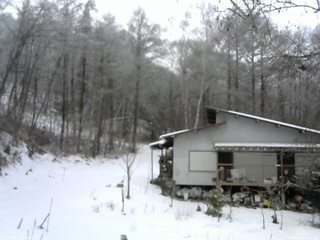 長野県菅平高原 ゆたか山荘 西側(坂上) 2025/12/22 14:30