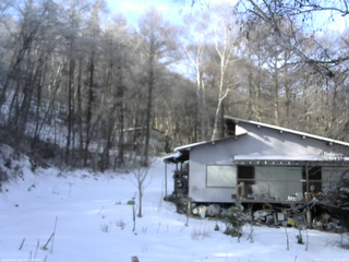 長野県菅平高原 ゆたか山荘 西側(坂上) 2025/12/23 10:15