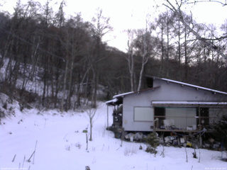 長野県菅平高原 ゆたか山荘 西側(坂上) 2025/12/23 16:30