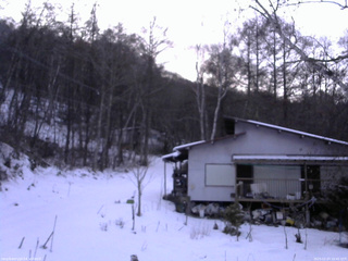 長野県菅平高原 ゆたか山荘 西側(坂上) 2025/12/23 16:45