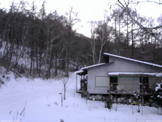 長野県菅平高原 ゆたか山荘 西側(坂上) 2025/12/31 16:45
