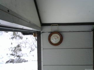 長野県菅平高原 ゆたか山荘 温度計 2026/01/01 08:45