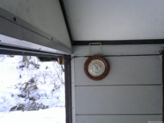 長野県菅平高原 ゆたか山荘 温度計 2026/01/01 13:00