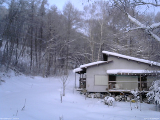 長野県菅平高原 ゆたか山荘 西側(坂上) 2026/01/06 06:45