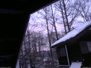 長野県菅平高原 ゆたか山荘 北側 2026/01/07 06:45