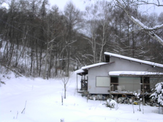 長野県菅平高原 ゆたか山荘 西側(坂上) 2026/01/08 08:00