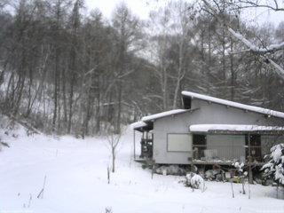 長野県菅平高原 ゆたか山荘 西側(坂上) 2026/01/08 08:45