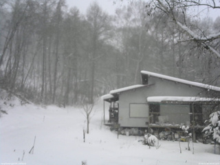 長野県菅平高原 ゆたか山荘 西側(坂上) 2026/01/08 09:00