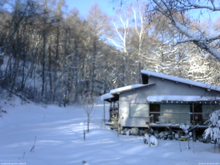 長野県菅平高原 ゆたか山荘 西側(坂上) 2026/01/09 08:45