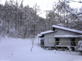 長野県菅平高原 ゆたか山荘 西側(坂上) 2026/01/12 16:30