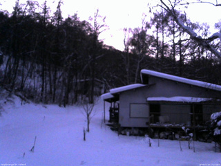 長野県菅平高原 ゆたか山荘 西側(坂上) 2026/01/14 17:15
