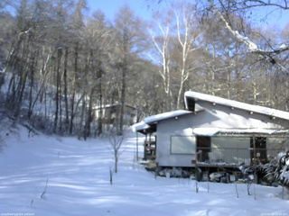 長野県菅平高原 ゆたか山荘 西側(坂上) 2026/01/16 10:00