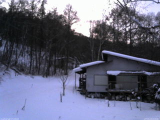 長野県菅平高原 ゆたか山荘 西側(坂上) 2026/01/16 17:15