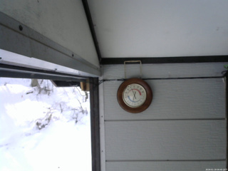 長野県菅平高原 ゆたか山荘 温度計 2026/01/19 09:45