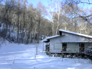 長野県菅平高原 ゆたか山荘 西側(坂上) 2026/01/21 09:00