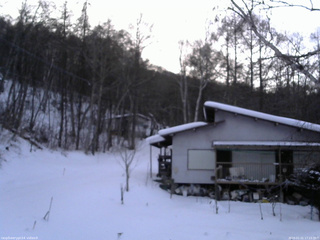 長野県菅平高原 ゆたか山荘 西側(坂上) 2026/01/21 17:15