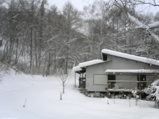 長野県菅平高原 ゆたか山荘 西側(坂上) 2026/01/22 12:00
