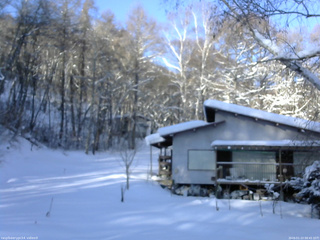 長野県菅平高原 ゆたか山荘 西側(坂上) 2026/01/23 08:45