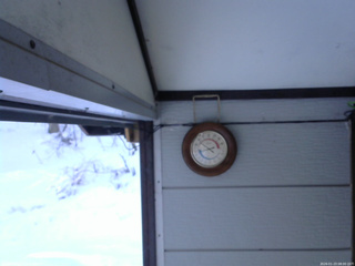 長野県菅平高原 ゆたか山荘 温度計 2026/01/23 08:00