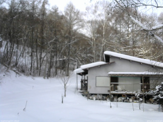 長野県菅平高原 ゆたか山荘 西側(坂上) 2026/01/24 08:30