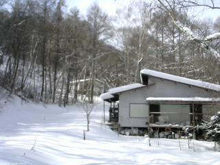 長野県菅平高原 ゆたか山荘 西側(坂上) 2026/01/24 11:45