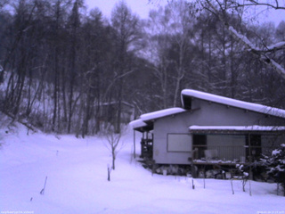 長野県菅平高原 ゆたか山荘 西側(坂上) 2026/01/24 17:15