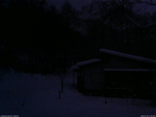 長野県菅平高原 ゆたか山荘 西側(坂上) 2026/01/24 17:30