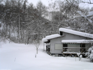 長野県菅平高原 ゆたか山荘 西側(坂上) 2026/01/25 16:30