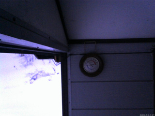 長野県菅平高原 ゆたか山荘 温度計 2026/01/25 06:45