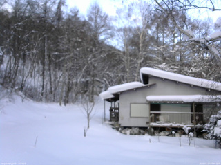 長野県菅平高原 ゆたか山荘 西側(坂上) 2026/01/27 07:45