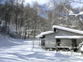 長野県菅平高原 ゆたか山荘 西側(坂上) 2026/01/27 11:00
