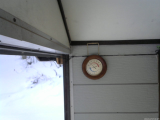 長野県菅平高原 ゆたか山荘 温度計 2026/01/27 07:30