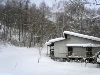 長野県菅平高原 ゆたか山荘 西側(坂上) 2026/01/29 07:45