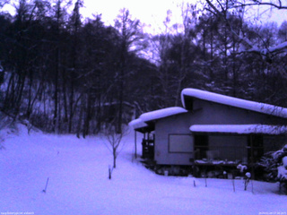 長野県菅平高原 ゆたか山荘 西側(坂上) 2026/01/29 17:30