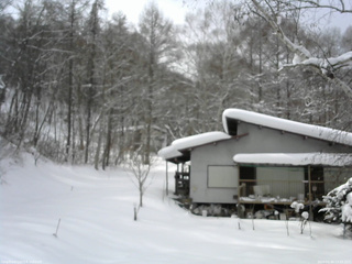 長野県菅平高原 ゆたか山荘 西側(坂上) 2026/01/30 13:00