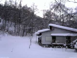 長野県菅平高原 ゆたか山荘 西側(坂上) 2026/01/30 17:15