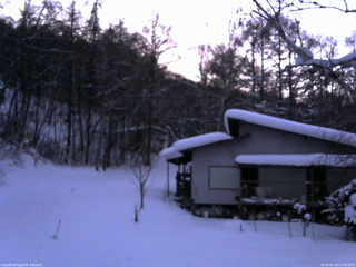 長野県菅平高原 ゆたか山荘 西側(坂上) 2026/01/30 17:30